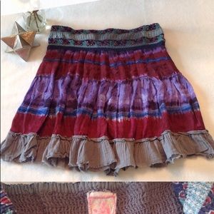 Free people tie dye skirt